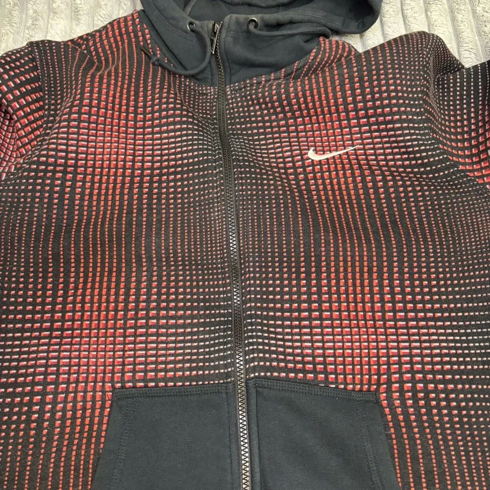 Vintage Nike blue tag Hoodie Mens‎ Large Mini Swoosh Logo Hooded Sweatshirt